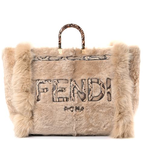 fendi fur accessories|Fendi fur tote bag.